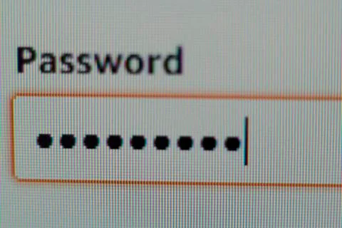 Password Box in Internet Browser Stock Photos