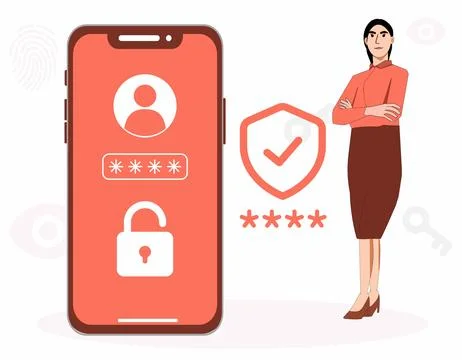 Password code concept illustration Stock Illustration