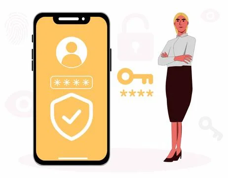 Password code concept illustration Stock Illustration