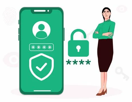 Password code concept illustration Stock Illustration