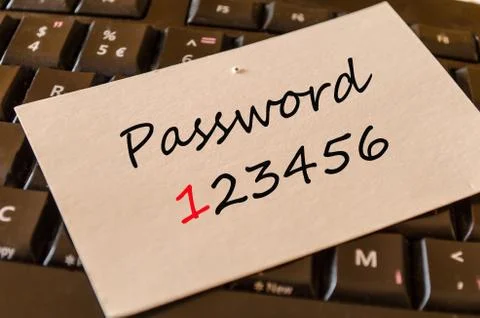 Password Concept on keyboard Stock Photos
