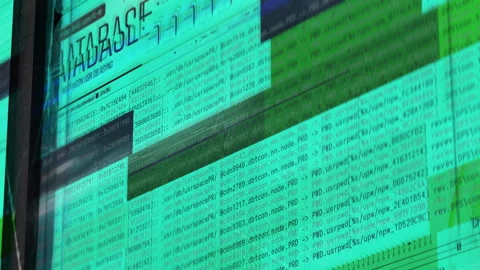Password cracking attack on computer system, confidential information leak Stock Footage 348163965