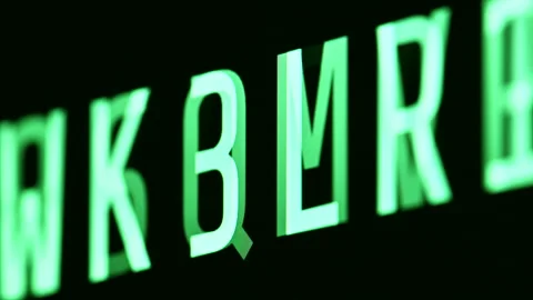 Password Cracking Concept Spinning Letters and Digits Close Up 스톡 동영상 233889581