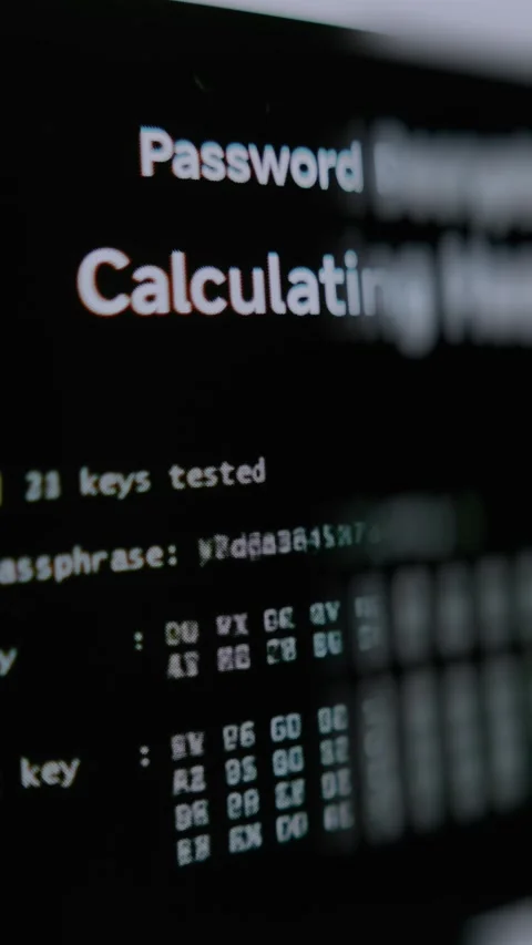 Password decrypt process, hacking concept Stock Footage 302712810