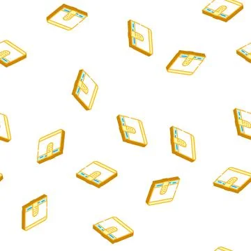 Password diary isometric icon seamless pattern Stockillustratie