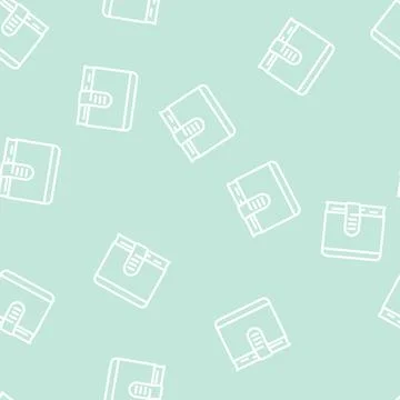 Password diary line vector seamless pattern Stock Illustration