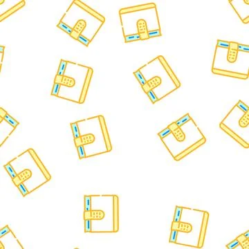 Password diary vector seamless pattern Stock Illustration