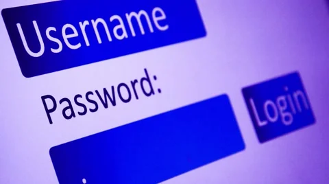 Password entering, closeup Stock Footage 43511716