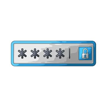 Password entry illustration イラスト素材