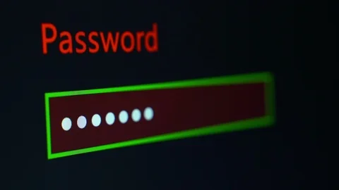 Password Entry Process Stock Footage 104055188