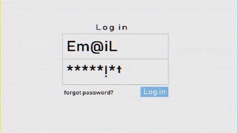 Password fast selection security hacking on LCD display animation background new Stock Footage 102375787
