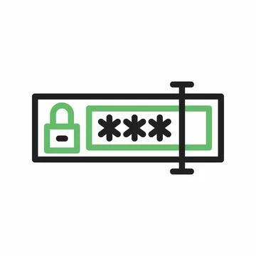 Password field icon vector image. Stock Illustration