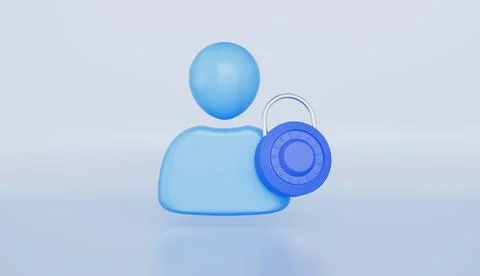 Password firewall secure for protect crime, Private signs with secure Stock Illustration