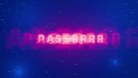 Password guessing concept. Password decryption. Password brute force. 動画素材 283022031