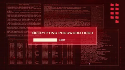 Password Hacking Progress – Cybersecurity Console Animation Background 動画素材 317564541