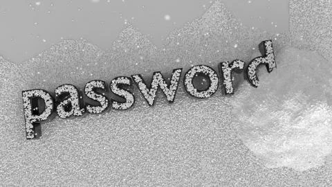 Password hash with salt crypt function concept 3d illustration Illustrazione stock