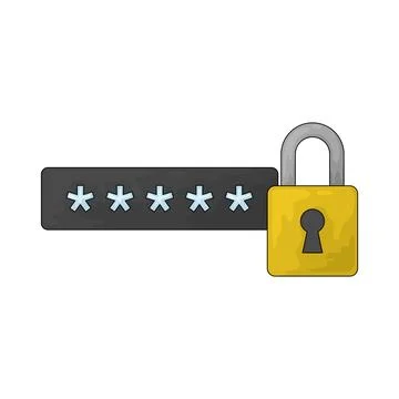 Password illustration Stock Illustration