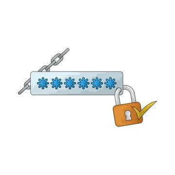 Password illustration Stock Illustration