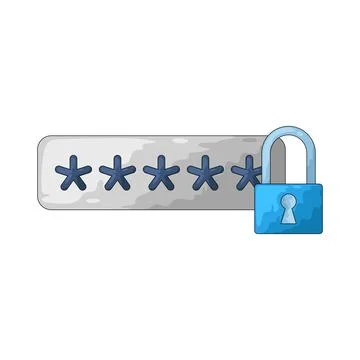 Password illustration 스톡 일러스트