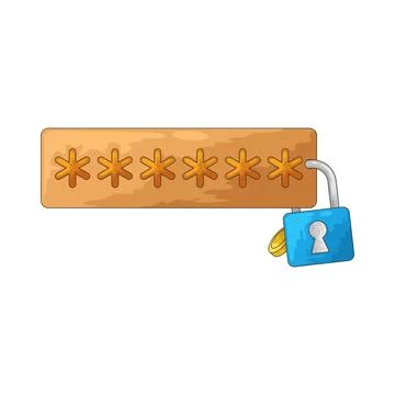Password illustration Stock Illustration