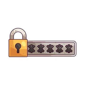 Password illustration Stock Illustration