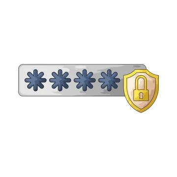Password illustration Stock Illustration