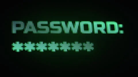 Password Input UI 3D render animation Stock Footage 319580296