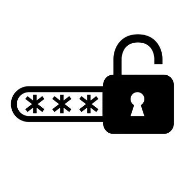 Password internet safety login access illustration Stock Illustration