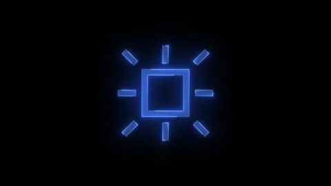 Password key hide stroke icon glowing neon animation Stock Footage 289449799