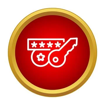 Password key security access login flat icon concept イラスト素材