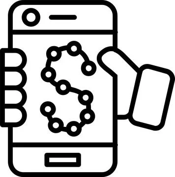 Password Line Icon Design Stock Illustration