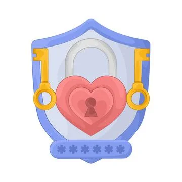 Password Lock Illustration Stock Illustration