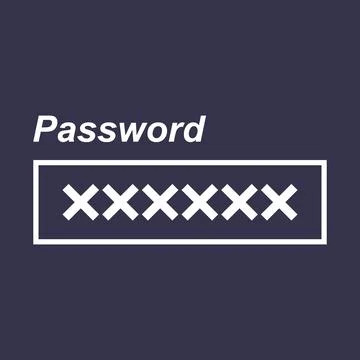 Password logo design 스톡 일러스트