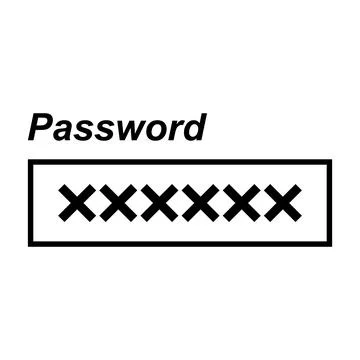 Password logo design Stock Illustration
