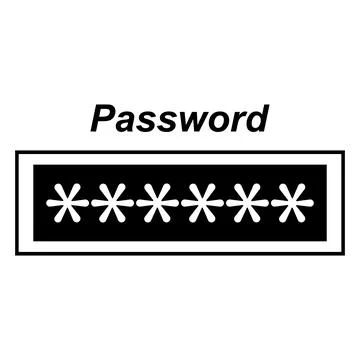 Password logo design Stock Illustration