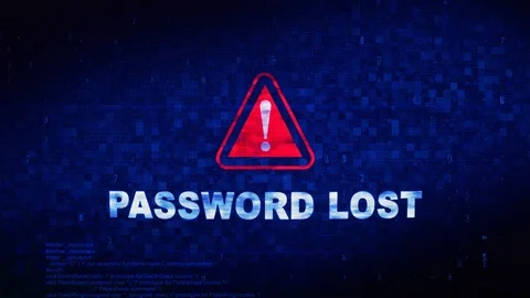 Password Lost Text Digital Noise Twitch Glitch Distortion Effect Error Loop Stock Footage 106697665
