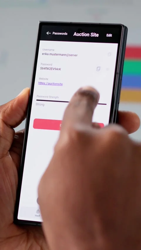 Password Manager App For Business Using Cloud Technology Stock Footage 321159699