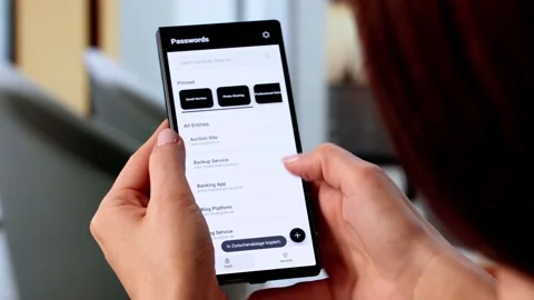 Password Manager App For Business Using Cloud Technology Stock Footage 321554575