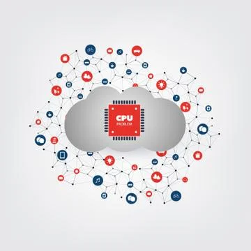 Password or Data Leak in Cloud Networks and Applications 스톡 일러스트