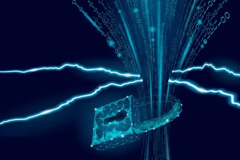 Password padlock account private data security danger. Hacker spy attack Illustrazione stock