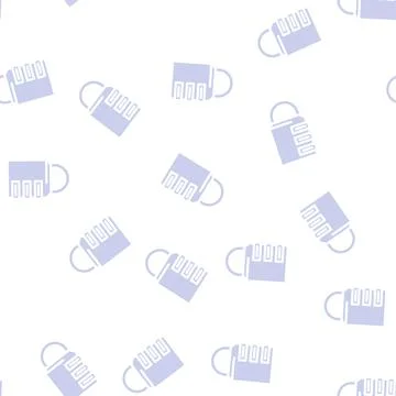 Password padlock glyph vector seamless pattern Stock Illustration