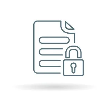 Password protected document icon Stock Illustration