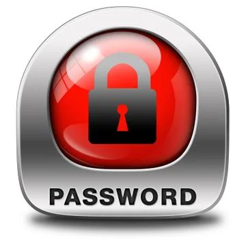 Password protected Stock Illustration