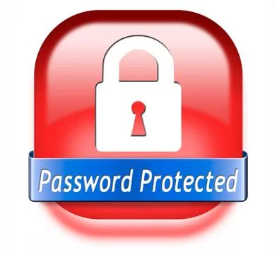 Password protected Stock Illustration