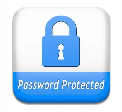 Password protected Illustrazione stock