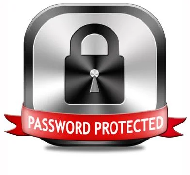 Password protected Stock Illustration