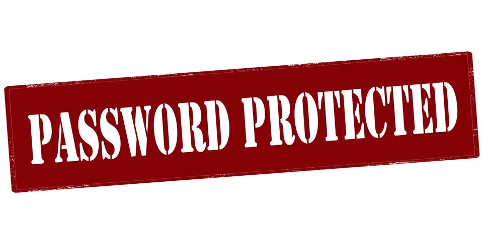 Password protected Stock Illustration