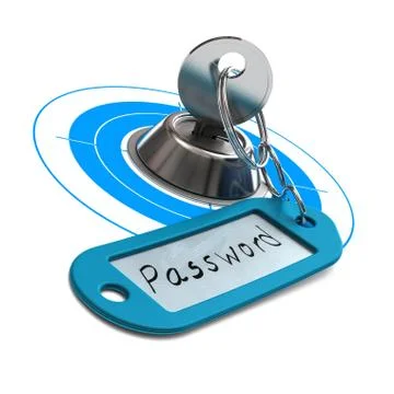 Password protected, internet security Stock Illustration
