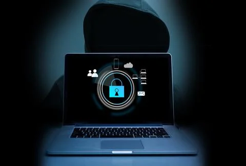 Password protected to login on the computer screen, Privacy Security Protection. Foto stock