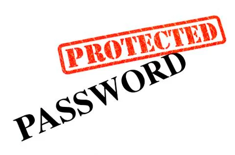 Password Protected Stock Photos